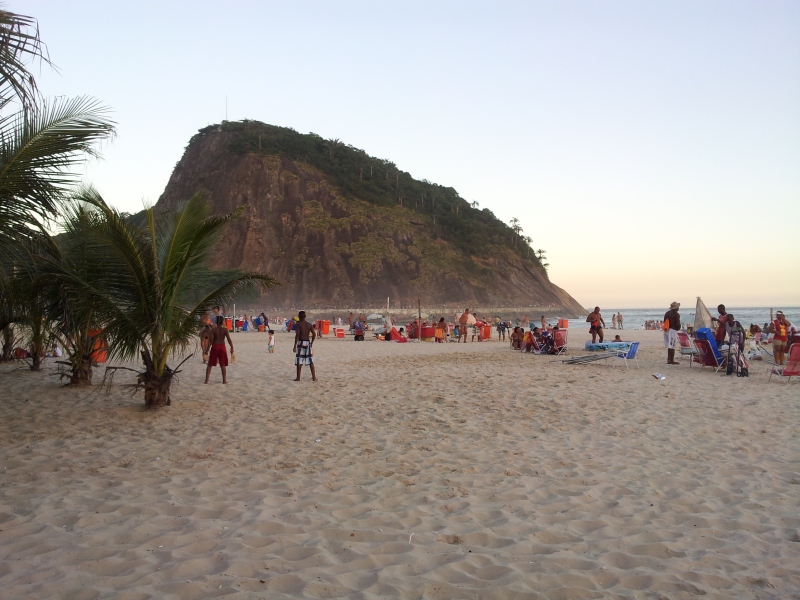 Leme beach, early evening.