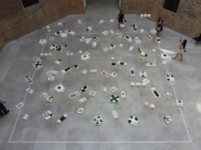 The beautiful atrium space at Pinacoteca, Sao Paulo, 