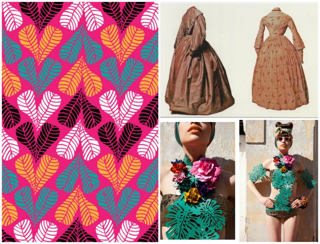 Bronte dresses from 1830 + Tropicalia colour.